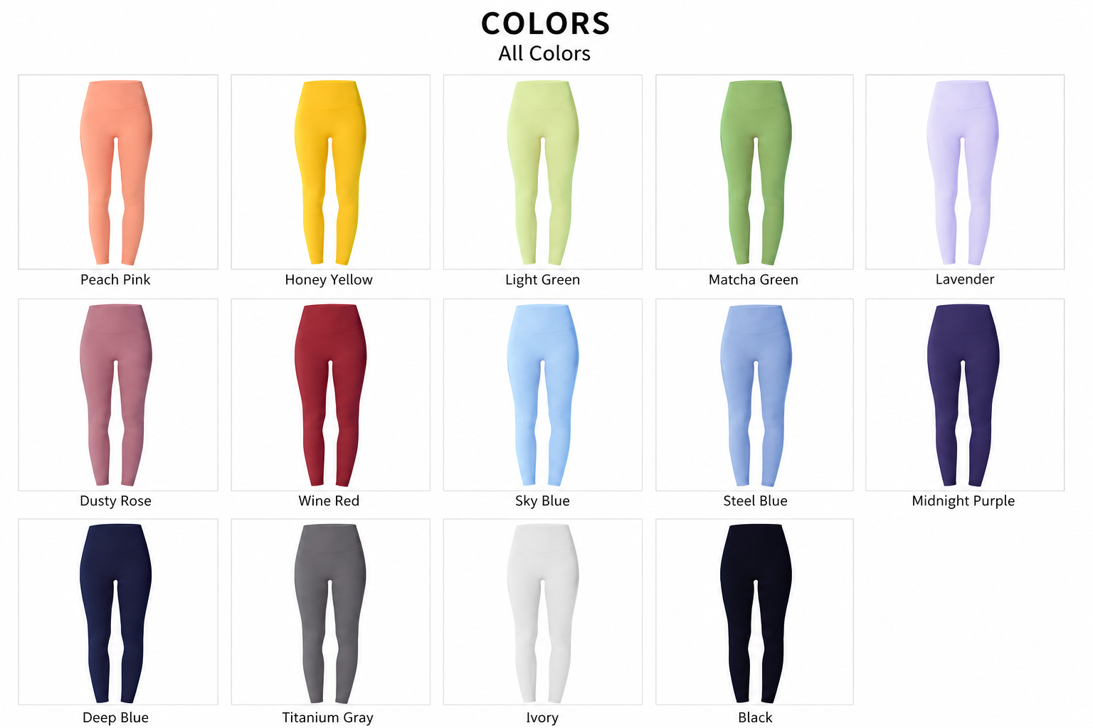 High-Waisted Soft Stretch Yoga Leggings for Women