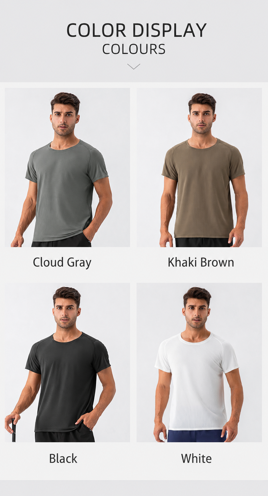 Men’s Lightweight Quick-Dry Athletic T-Shirt